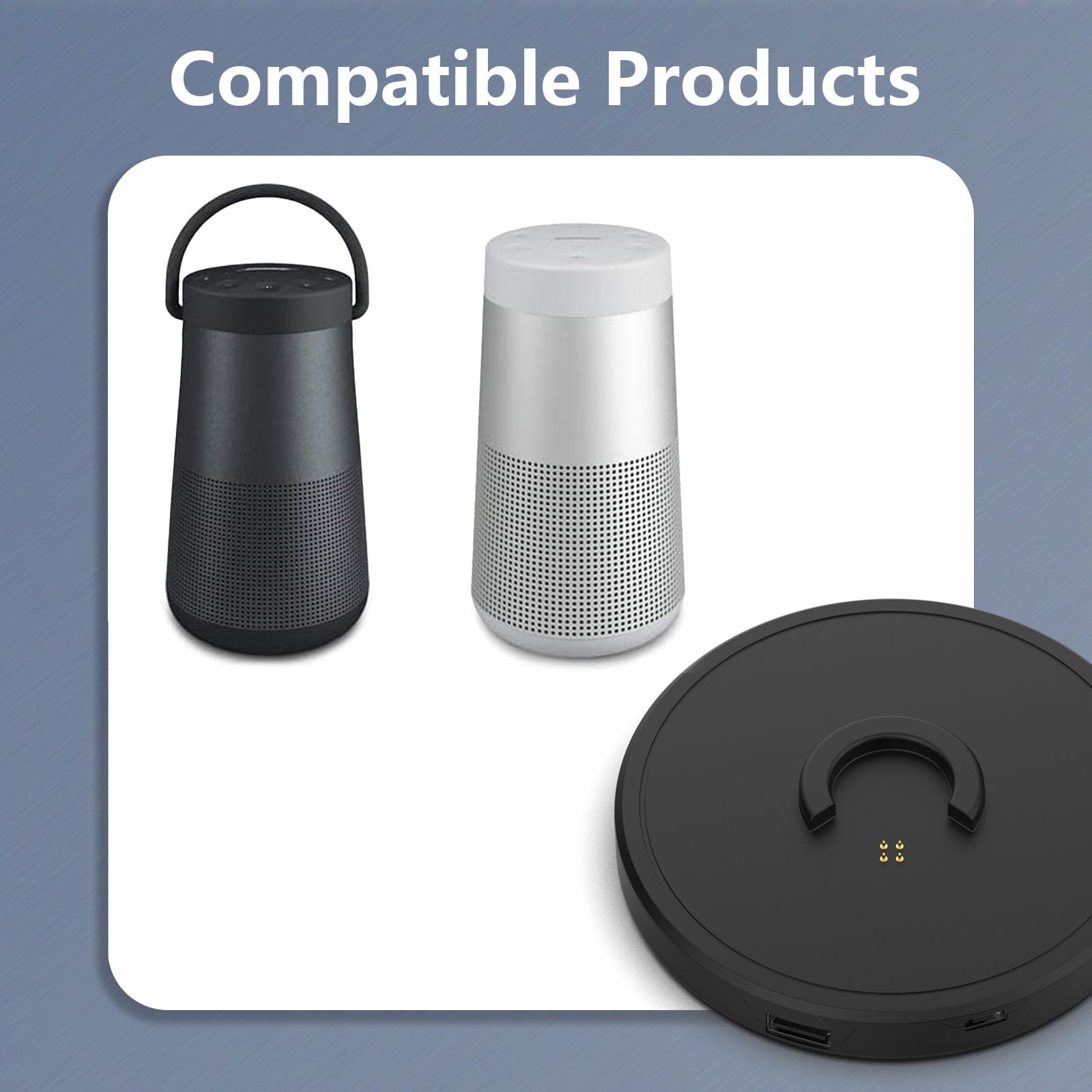 Hafiuege Caricatore per Bose Soundlink, Bose Soundlink Mini/Revolve Plus Alimentatore Altoparlante portatile per casa Caricabatterie USB Chassis ricambio
