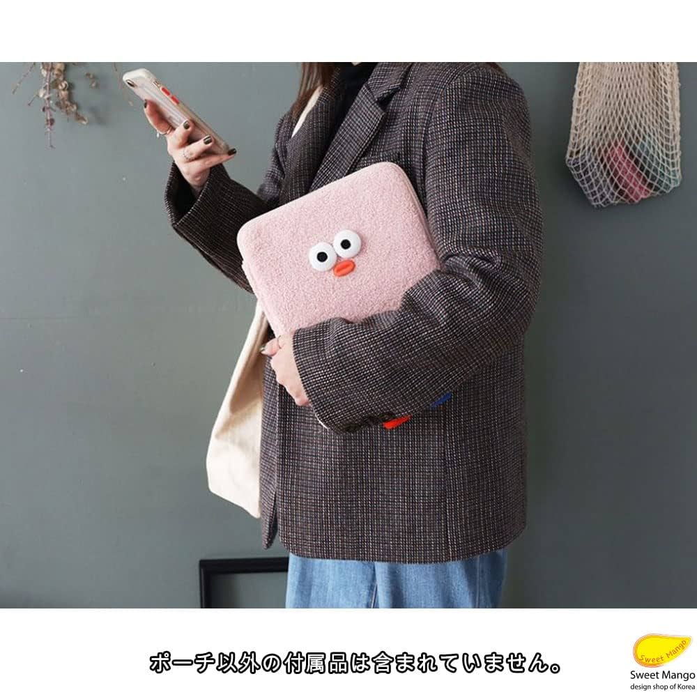 新品未使用タグ付レオナールポーチiPadケース　書類ケース　ブックケース Amazon.co.jp: ROMANE BB POMPOM 11 inch Tablet PC Pouch ipad