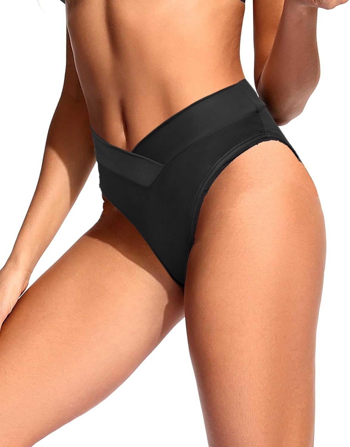 Zmart Women V Cut Cheeky Bikini Bottom - High Cut Bathing Suit Bottom Mid Rise Swim Bottoms Swimsuit - Image 5