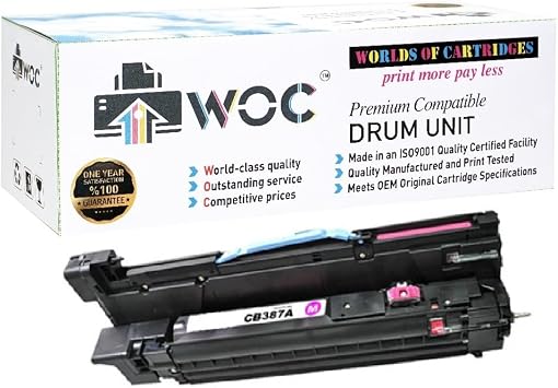 WOC Remanufactured Drum Unit Replacement for HP CB387A 824A Magenta for Use in Color LaserJet CM6030 / CM6040 / CP6015