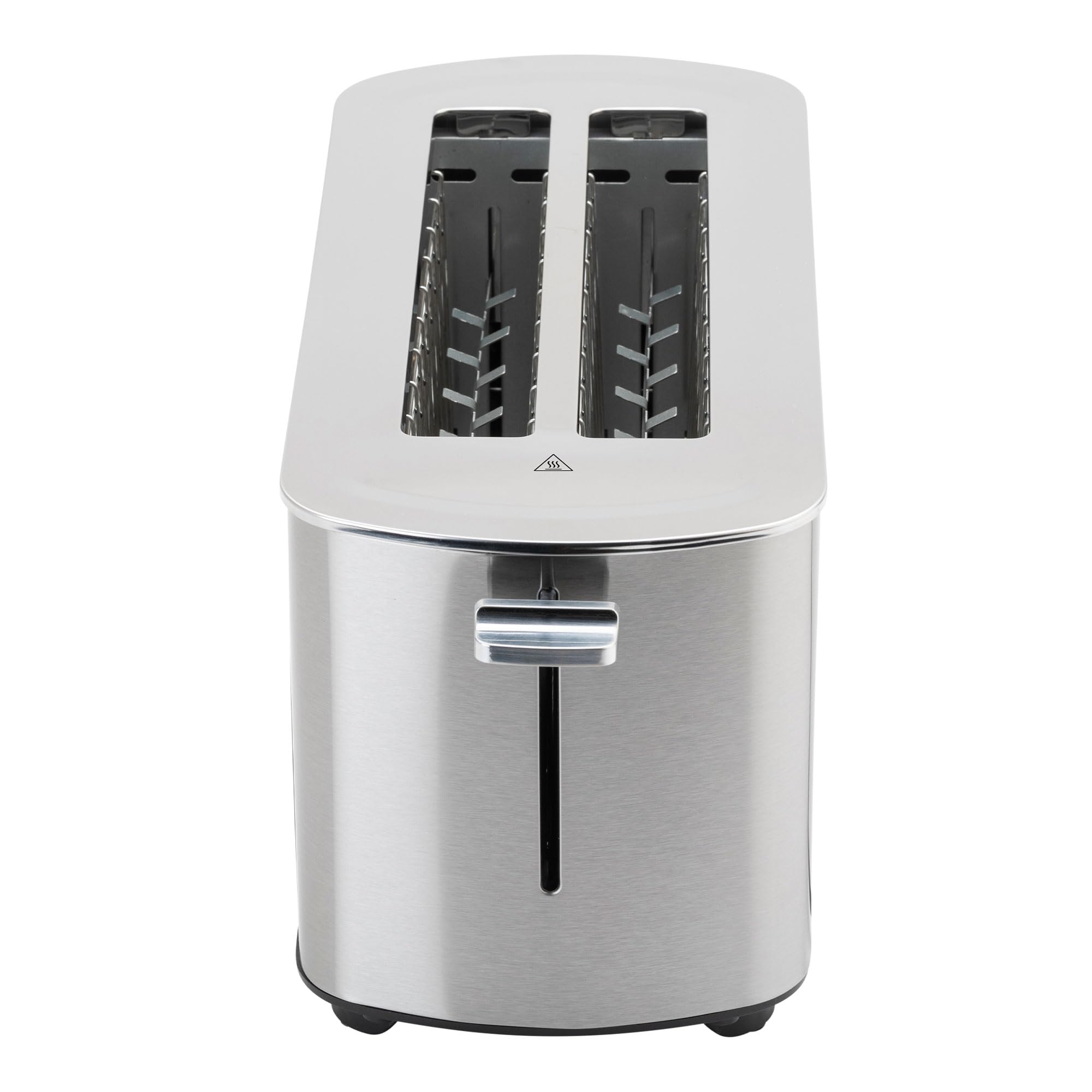 JATA JETT1146 - Tostadora Digital Inox de Ranura Larga Doble 1400W, 7 Niveles de Tostado, Pantalla Táctil, Descongelación, Recalentado y Cancelación, Acero Inoxidable