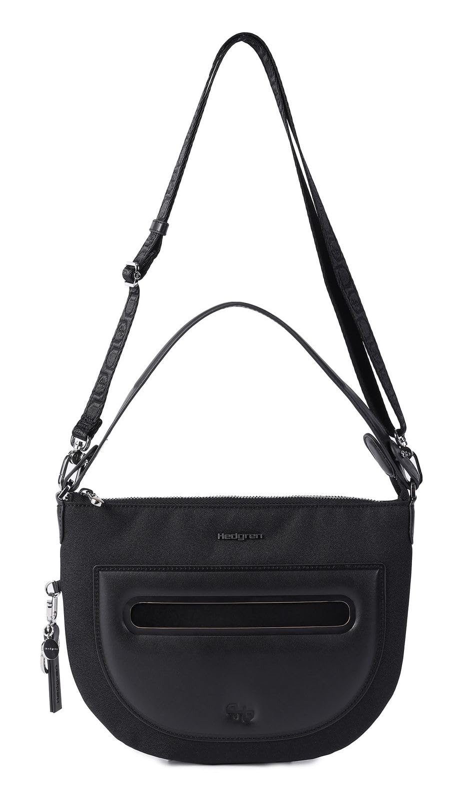 Hedgren Unisex's Bonbon L Halfmoon Crossover L + RFID, Black, Talla única