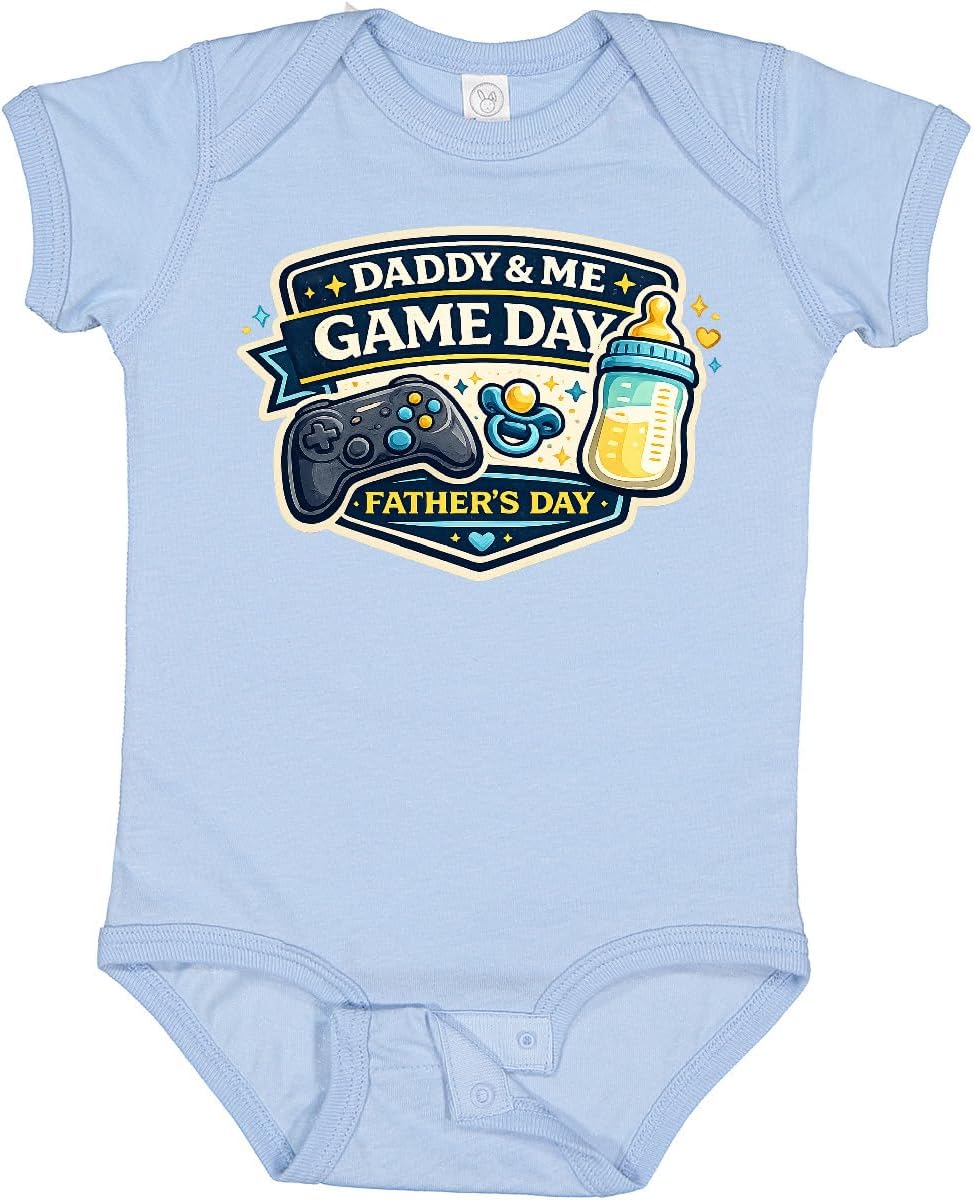 inktastic Daddy & Me Game Day Father's Day Baby Bodysuit