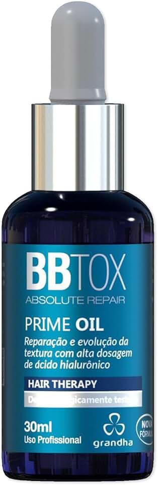 Grandha BBtox Absolute Repair Reparador Capilar Pós Progressiva para Transformação Intensa dos Fios e Renovação Saudável Após Procedimentos Químicos (Prime Oil - 30ml)