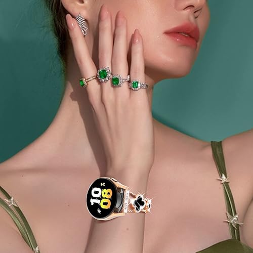 Miniatura 9 de WINGLE para Galaxy Watch 88 Classic Banda 404446mm Galaxy Watch 7 6 5 4 FE Banda 40mm 44mm Samsung Watch 5 Pro Bandas 45mm, Bandas Brillantes de