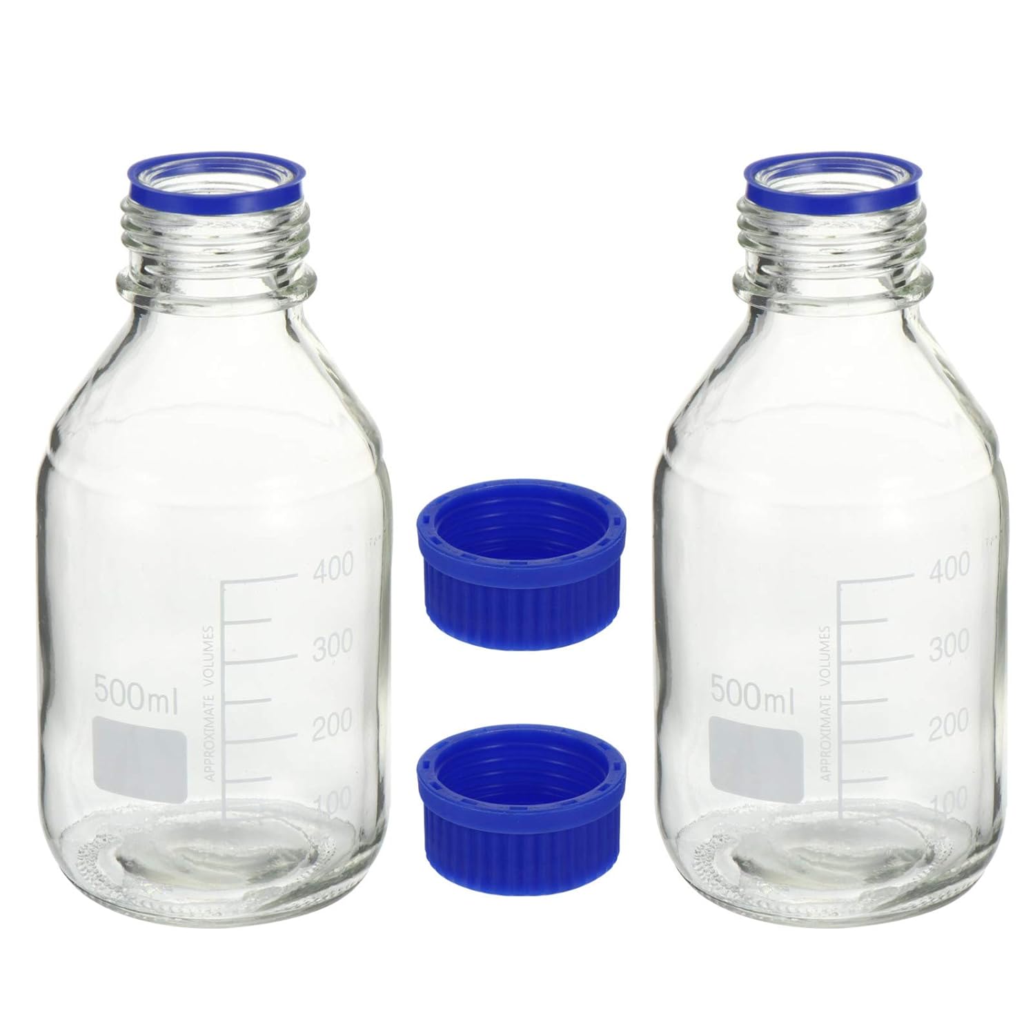 UKCOCO Laboratory Reagent Bottle 500ml Glass Storage Bottle