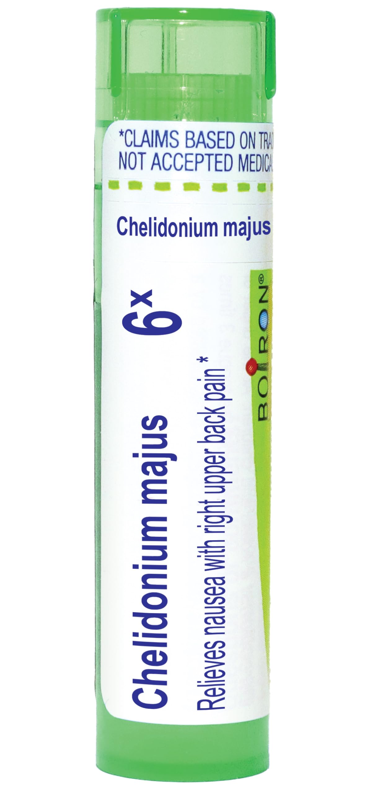 Boiron Chelidonium Majus 6X for Nausea with Upper Back Pain - 80 Pellets