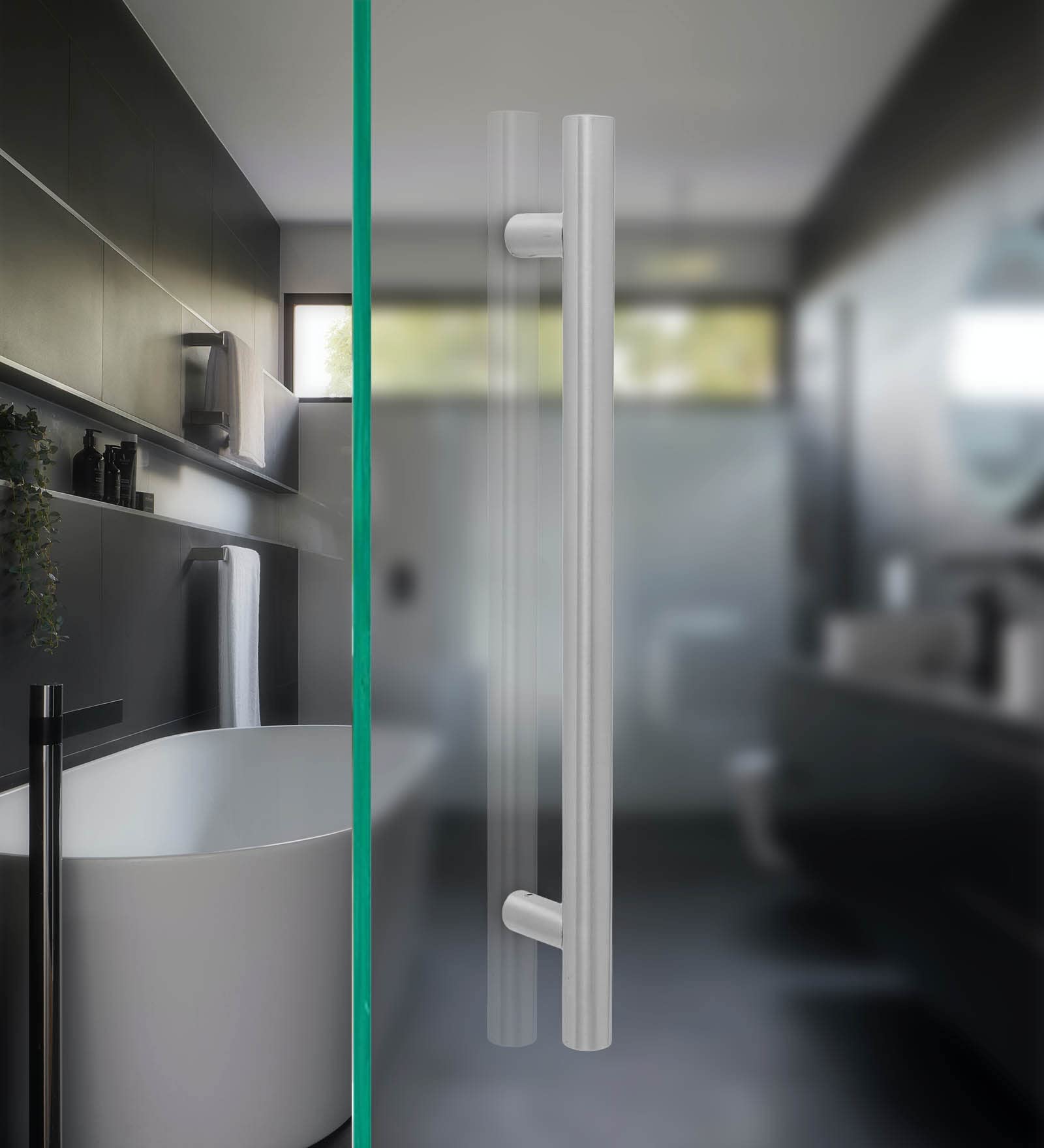 CRUST GPRH Solid Standoffs Heavy-Duty Stainless Steel Push Pull Door Handle/Barn Door Pull Handle/Glass Pulls, Full Stainless Steel Finish - 350mm (B08TM5WWJ5) Amazon Price History, Amazon Price Tracker