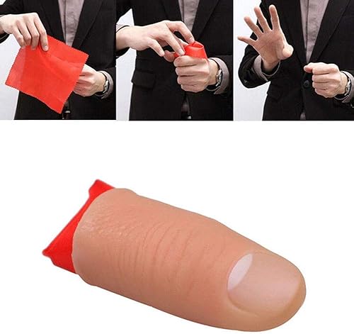 Miniatura 9 de PULABO Magic Thumb Tip Trick Finger Rubber Close Up Vanish Appearing Hanky Trick Prop Cómodo y respetuoso con el medio ambiente