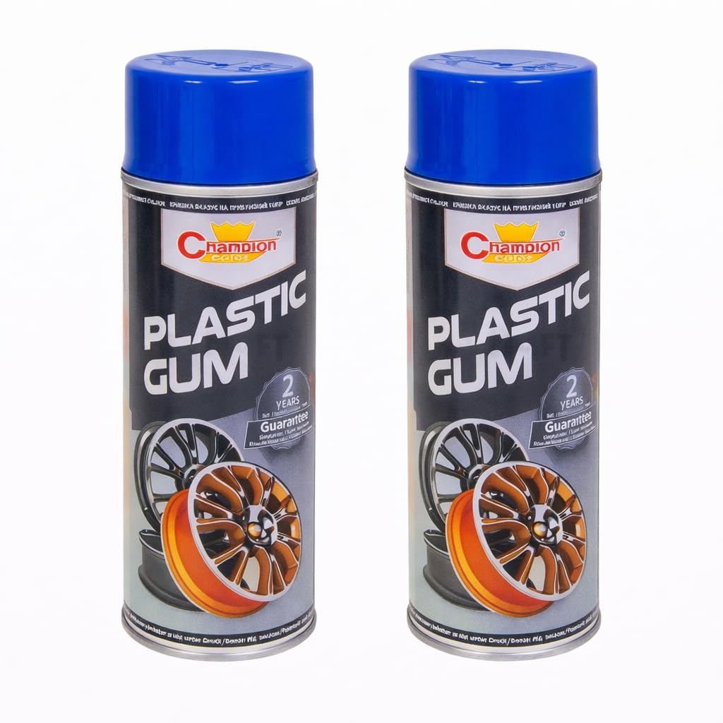 2 x 400 mL Blue Peelable Spray Film Semi-Matt - Fast Drying Flexible Protective Coating for Alloy Wheels and Tuning Parts - Helps Protect From Moisture, Dirt and UV, Removable Finish, Styling