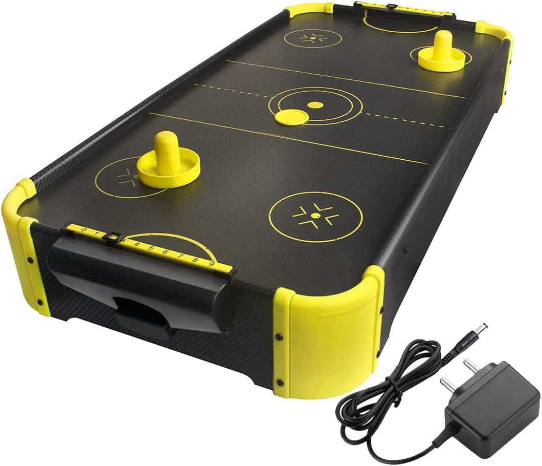 Wembley Air Hockey for Kids Big Size | Electric Powered with 2 Strikers, 4 Pucks | Air Hockey Table for Adults | Indoor Outdoor Game - BIS Approved - Proudly Made in India (81x38x11cm)