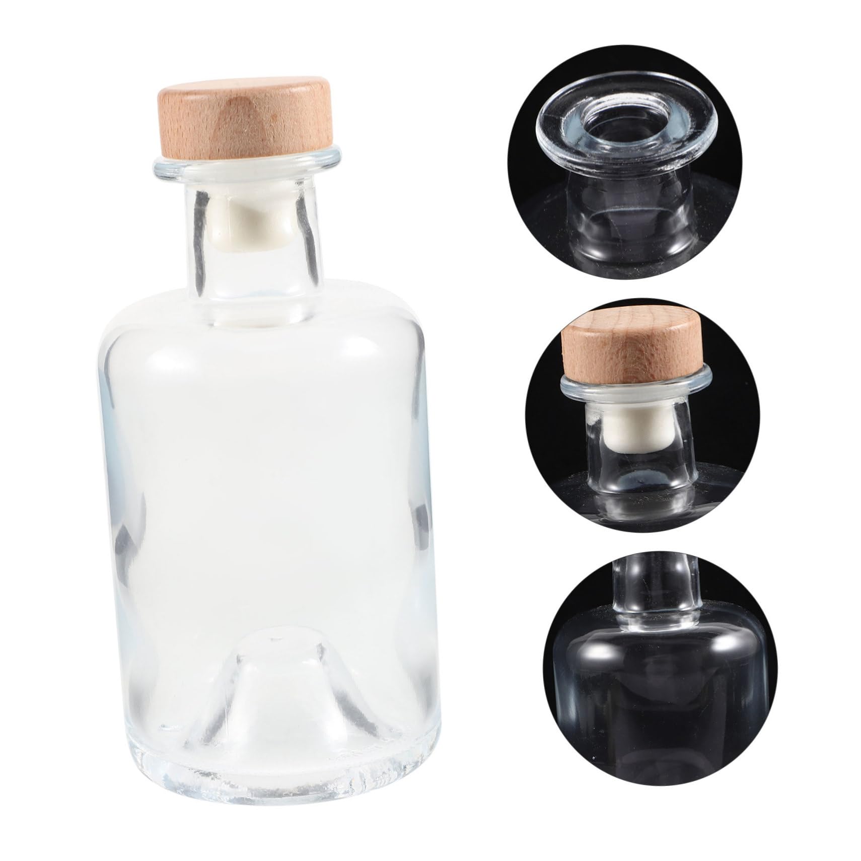 ワインボトル空瓶(デモボトル) Amazon｜ガラス酒瓶 空き瓶 ワインボトル 蓋付き 密封仕様 250ml 丸型