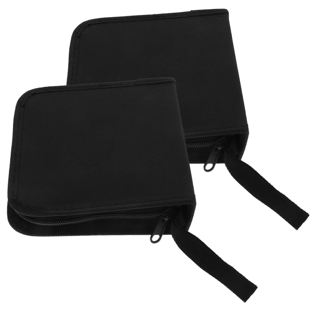 PRETYZOOM 5 Set Di Custodie Porta-dvd Da Viaggio Con Capacità Di 40 Con Cerniera Liscia Raccoglitore Portatile 2 Pezzi*5