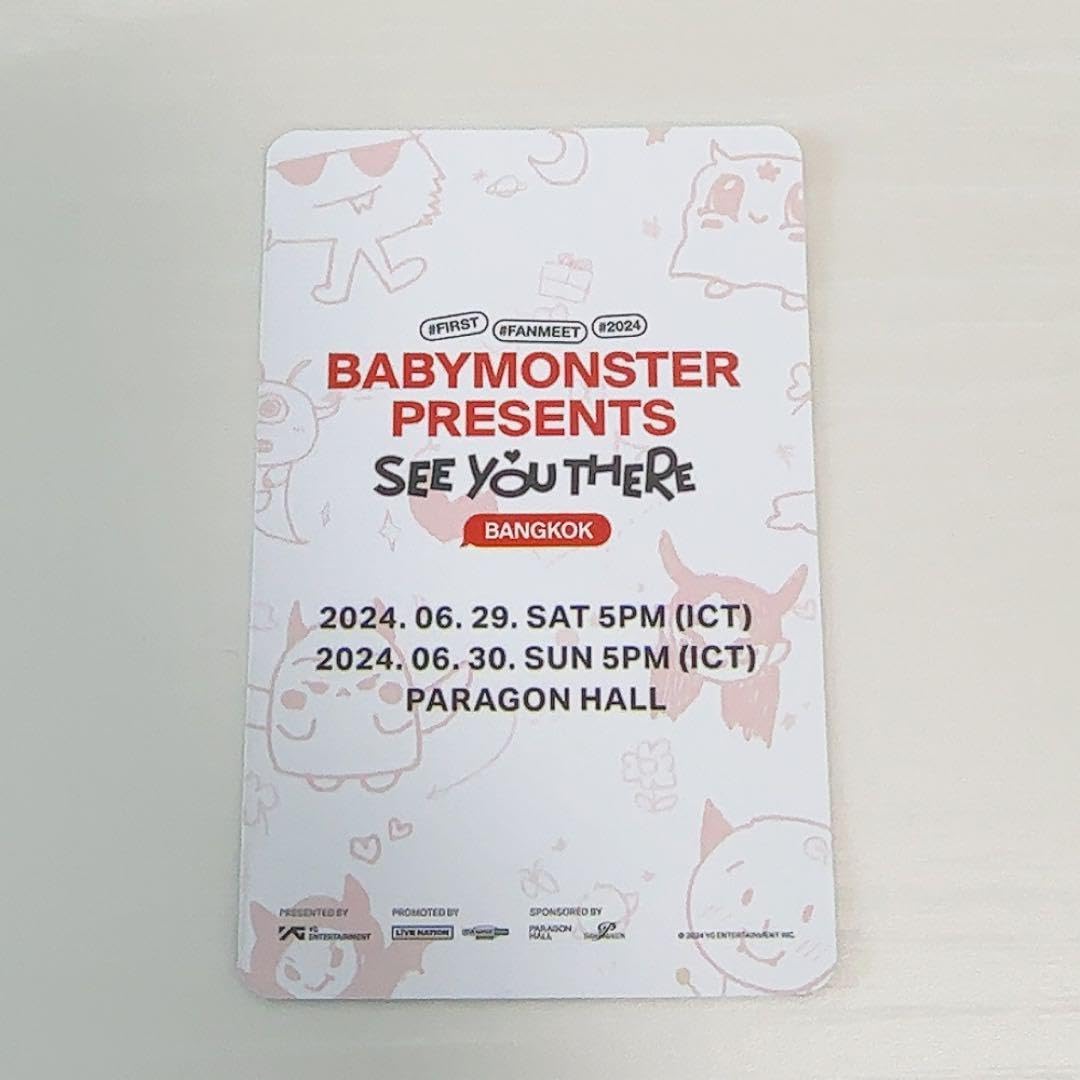 Amazon.co.jp: Babymonster ベビモン アヒョン バンコク トレカ : おもちゃ