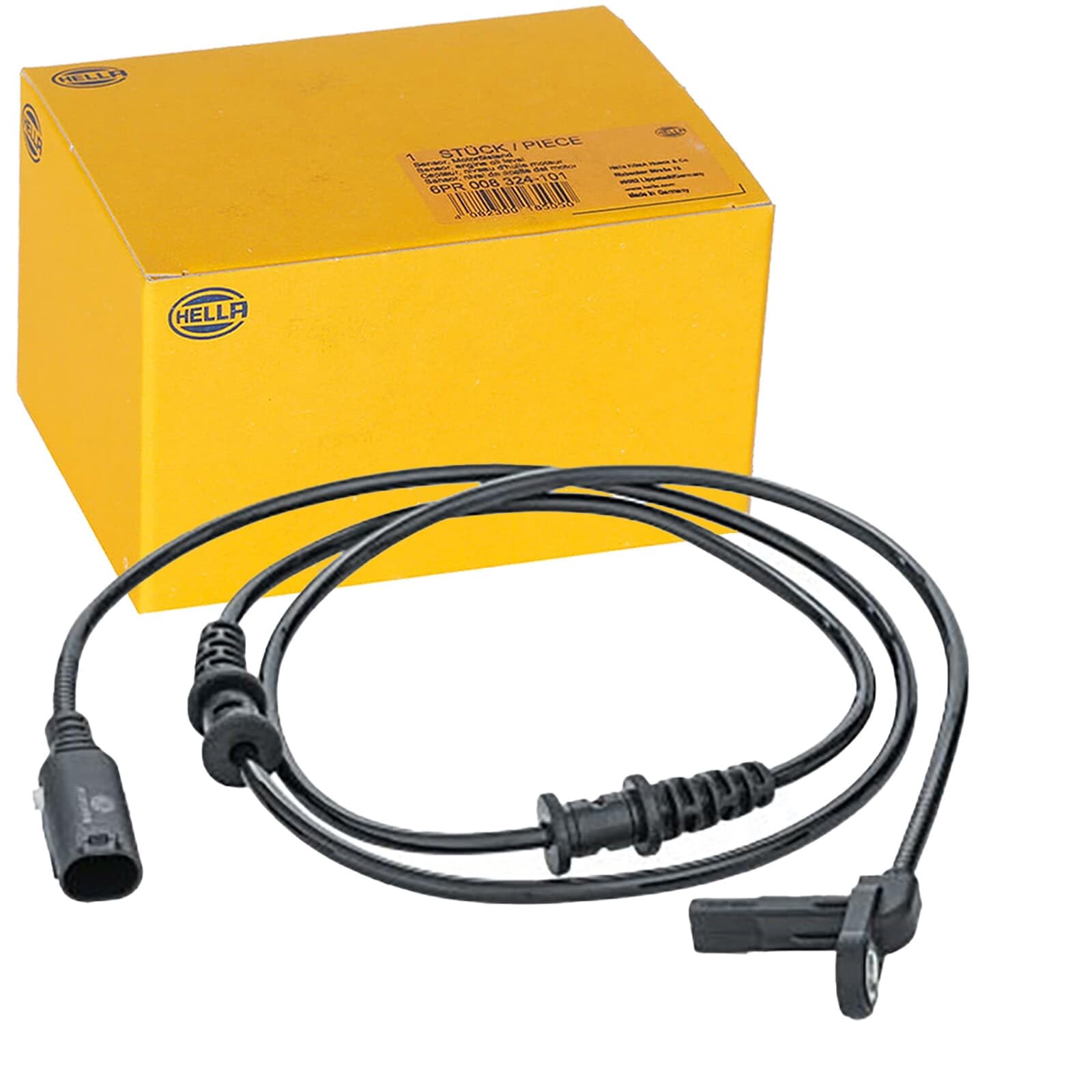 HELLA 6Pu 012 679-951 Capteur, Vitesse De Roue - 2Pôle - Avant - Câble: 1065Mm | Compatible avec: MERCEDES-BENZ EQV, MARCO POLO Camper, V-CLASS, VITO Kasten, VITO Mixto, VITO Tourer