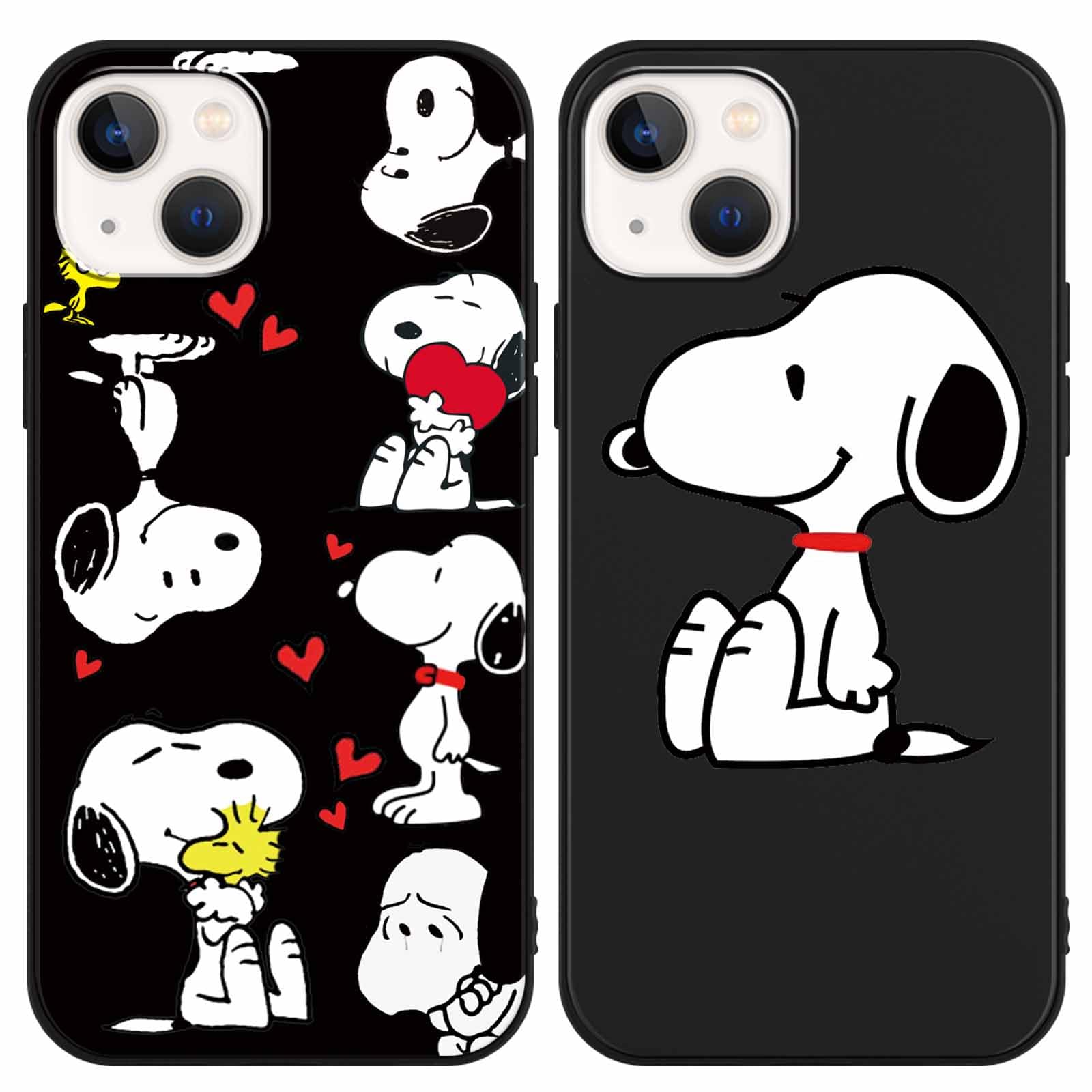 Yoedge 2 Pezzi Cover per Apple iPhone 14/ iPhone 13 6,1, Squishy Silicone TPU Custodia per Cellulari con Disegni Aesthetic, Matte Antiurto Cover Disegno Case per iPhone14 / iPhone13, Avocado