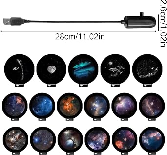 Galaxy Light Projector for Bedroom USB Astronomical Series Ambient Lamp