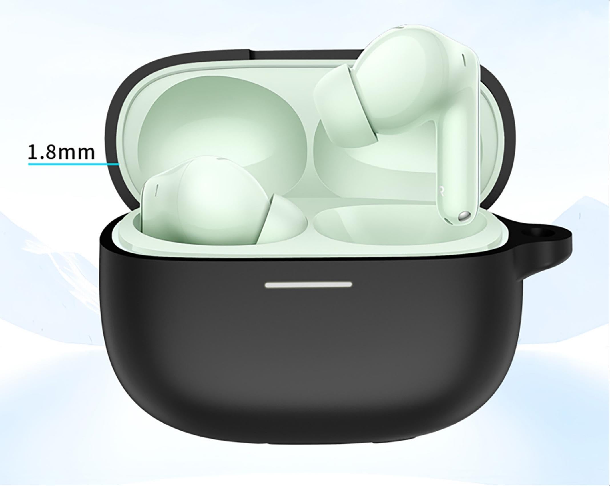 GIOPUEY Silikon-Hülle Für Redmi Buds 5 Pro – Ultradünn, Stoßfest, Kratzfest – In Blau