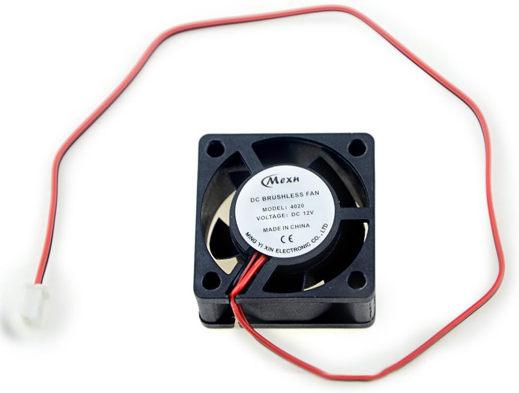 BXQINLENX 4020 Dc12v 0.12amaxQuiet Brushless Cooling Fan Miniature Cooling Fans 40x40X20mm 5 Blade (3 PCS)