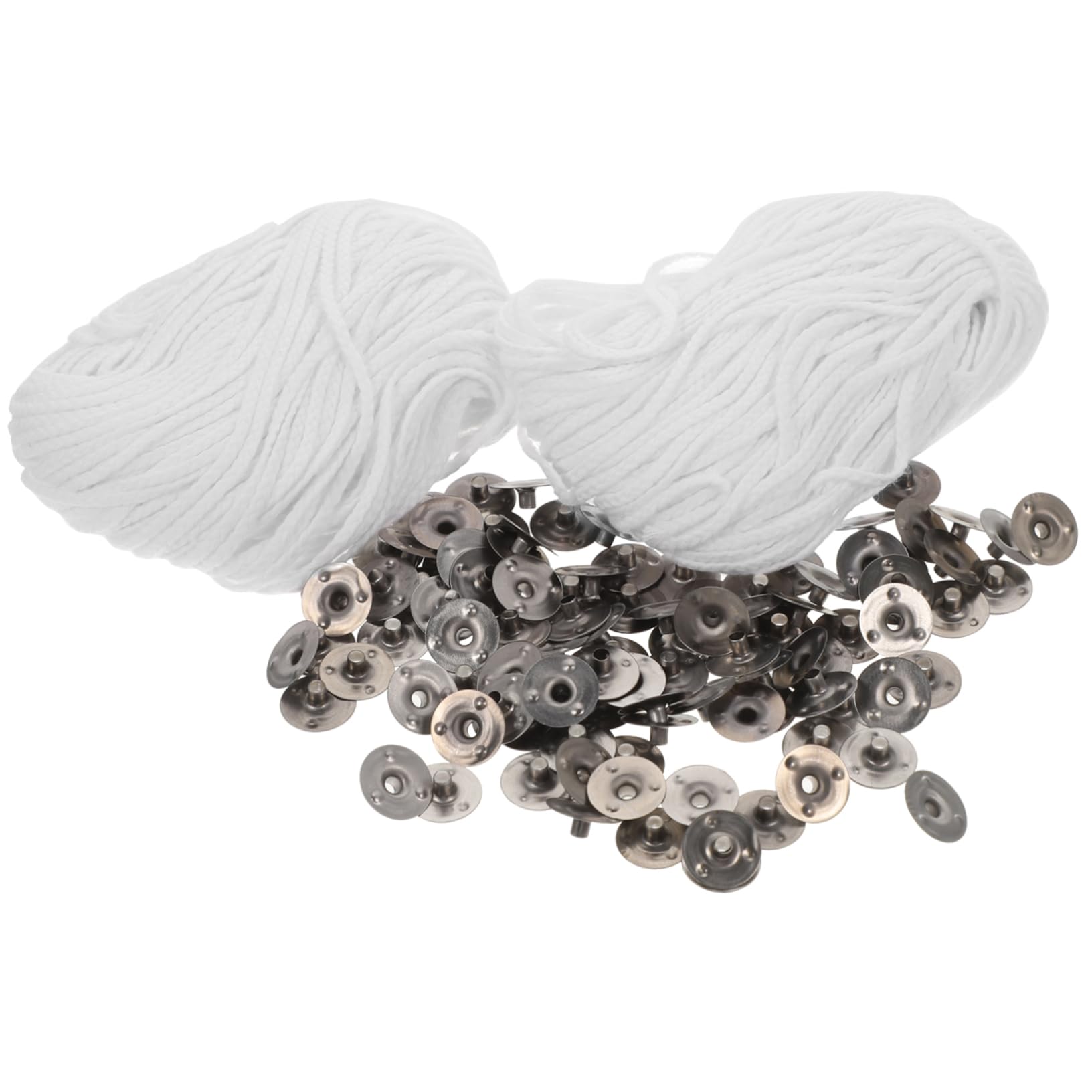 jojofuny Candle Wick and Holder Set 3-Pack DIY Polyester Wicks for Candle Making Centering Tool Included