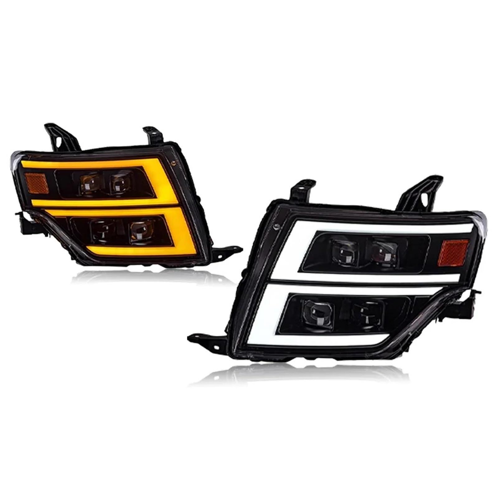 For Pajero For V93 For V97 For V87 Headlight 2009-2021 LED Projetor Head Lamp DRL 2 Pcs Car Lights Accessories Front Light Assembly