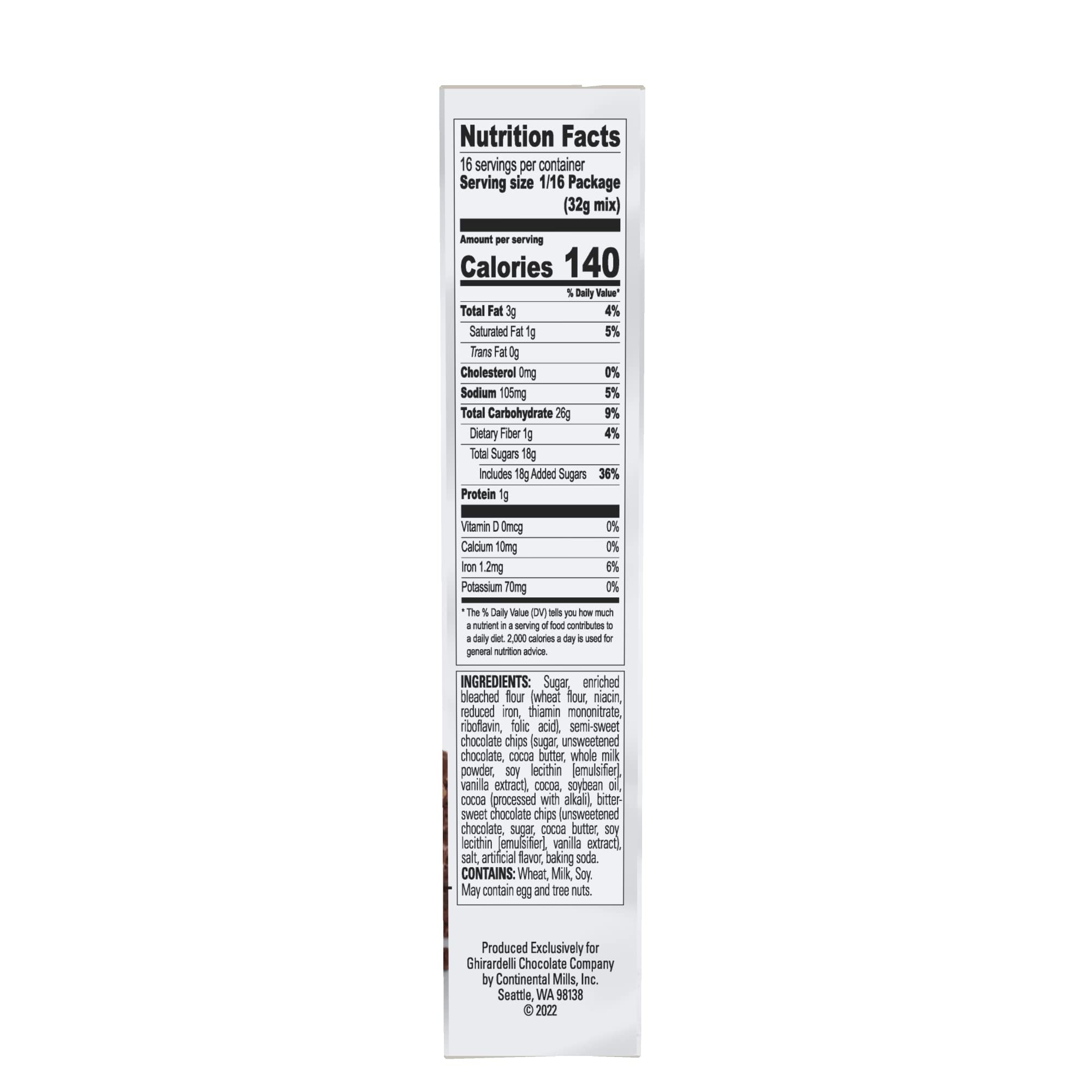 Ghirardelli Double Chocolate Brownie Mix, 18-Ounce Boxes (Pack of 6)