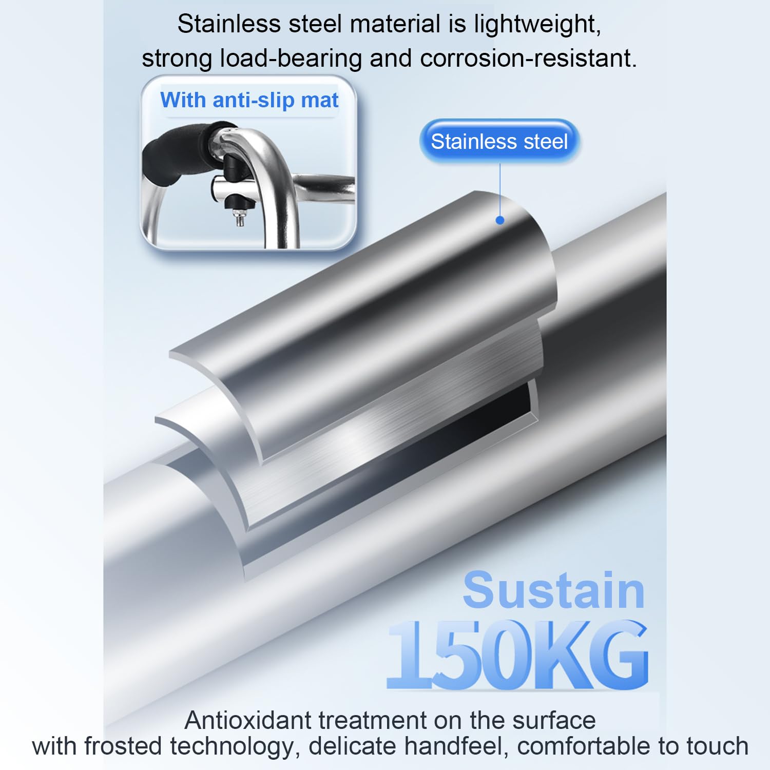 Andador para ancianos,Plegable,Ligero,Sin ruedas,caminadores para mayores,Mango ergonómico con almohadilla antideslizante,ligero,con capacidad de carga de hasta 180 kg,plegable