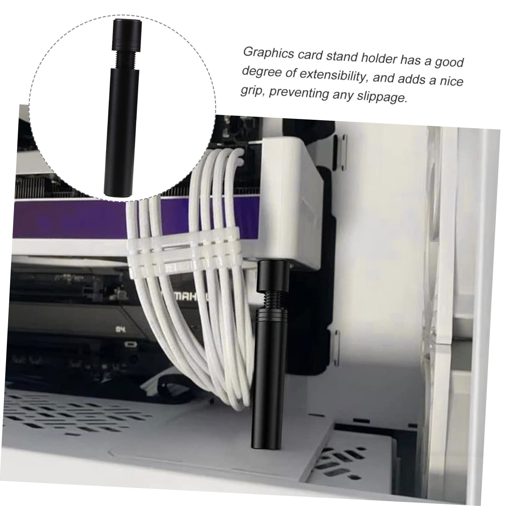 SOLUSTRE 5St Grafikkartenhalterung GPU-Unterstützung GPU-Halterung grafikkarten Halterung grafikkarte Halterung Vertikales GPU-Montageset GPU-Sag-Halterung Aluminiumlegierung