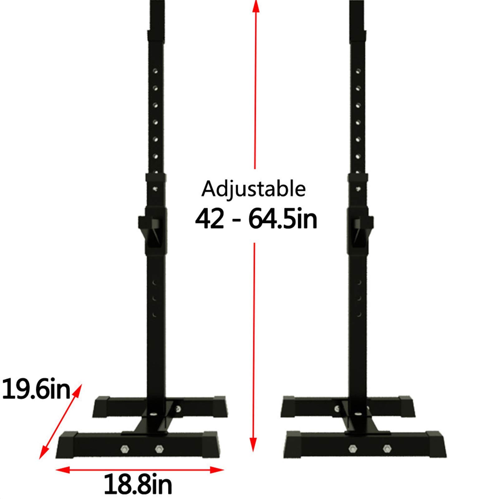 INUUXLG Squat Rack, Adjustable Bench Press Stands Dip Stand for Home Gym Full Body Multi-Function Workout Fitness