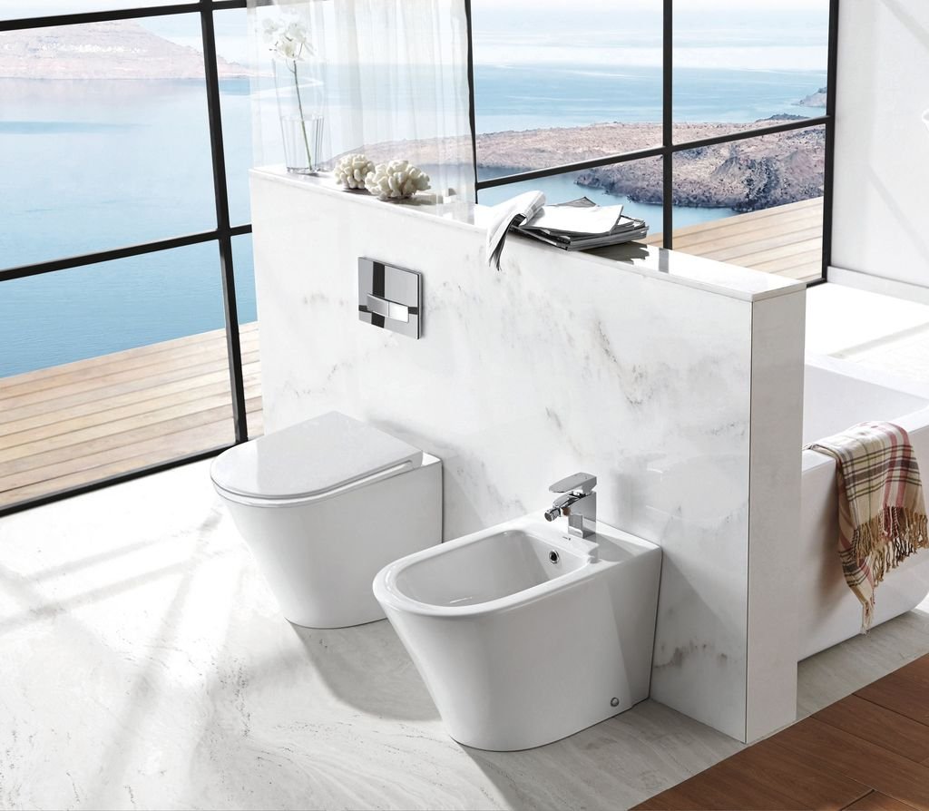 Spülrandloses Stand-WC inkl. Soft-Close Sitz BTW-6055