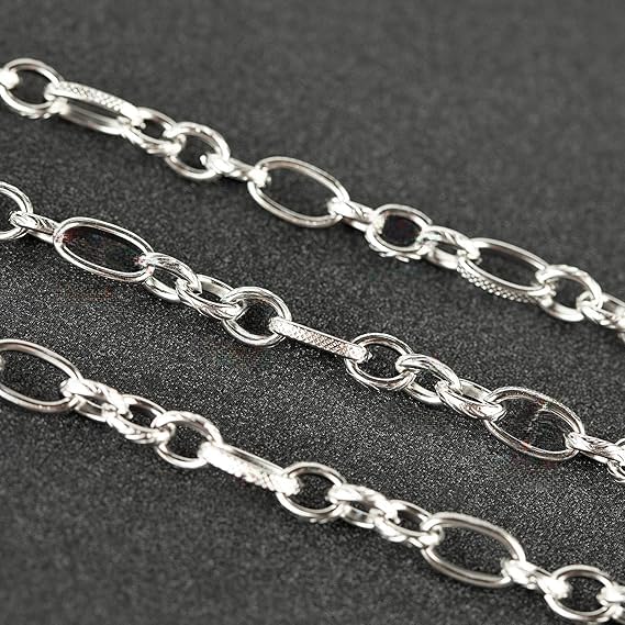 Image of THE MEN THING Chain for Men, Luxury Pure Titanium Steel Chain | Silver Stainless Steel Chain | Necklace Jewellery for Men & Boys