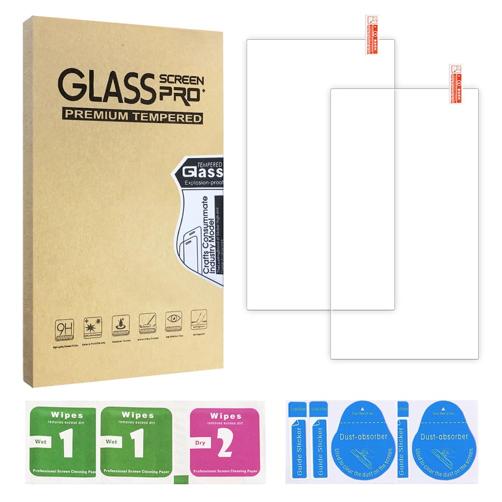 Simpeak 2 Piezas Protector de Pantalla Compatible para Switch 2 Modelo 2025 8 Pulgadas, Cristal Templado Premium Sin Burbujas/Antiarañazos/Dureza 9H/HD/Anti-Huella