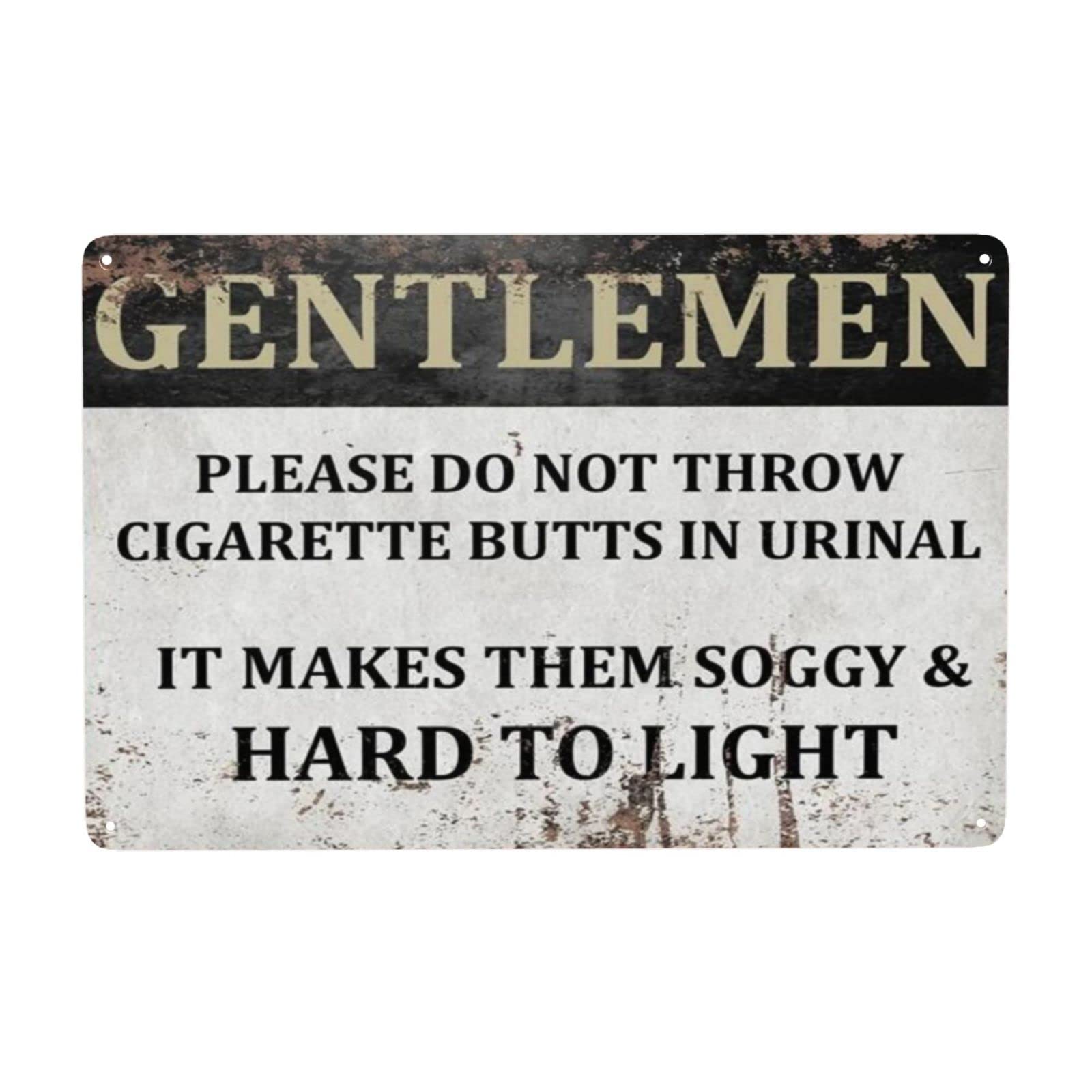 cigarette butts in toilet Amazon.com: Gentlemen Please Do Not Throw Cigarette Butts In Urinal Funny  Toilet Aluminum Signs Funny Tin Sign Metal Art Poster Gift Home Cafe Bar  Wall Decor Room Door Accessories 8