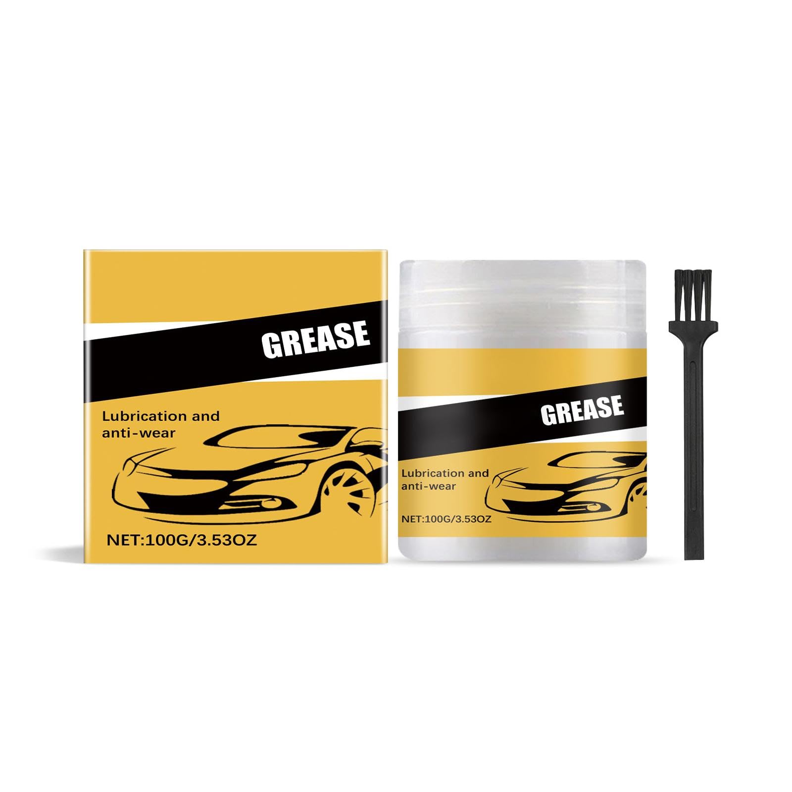 Zhouyqx As Shown High Automotive Grease High Temperature Resistance Lubricants With Brush For Engine Transmission Brake Syst