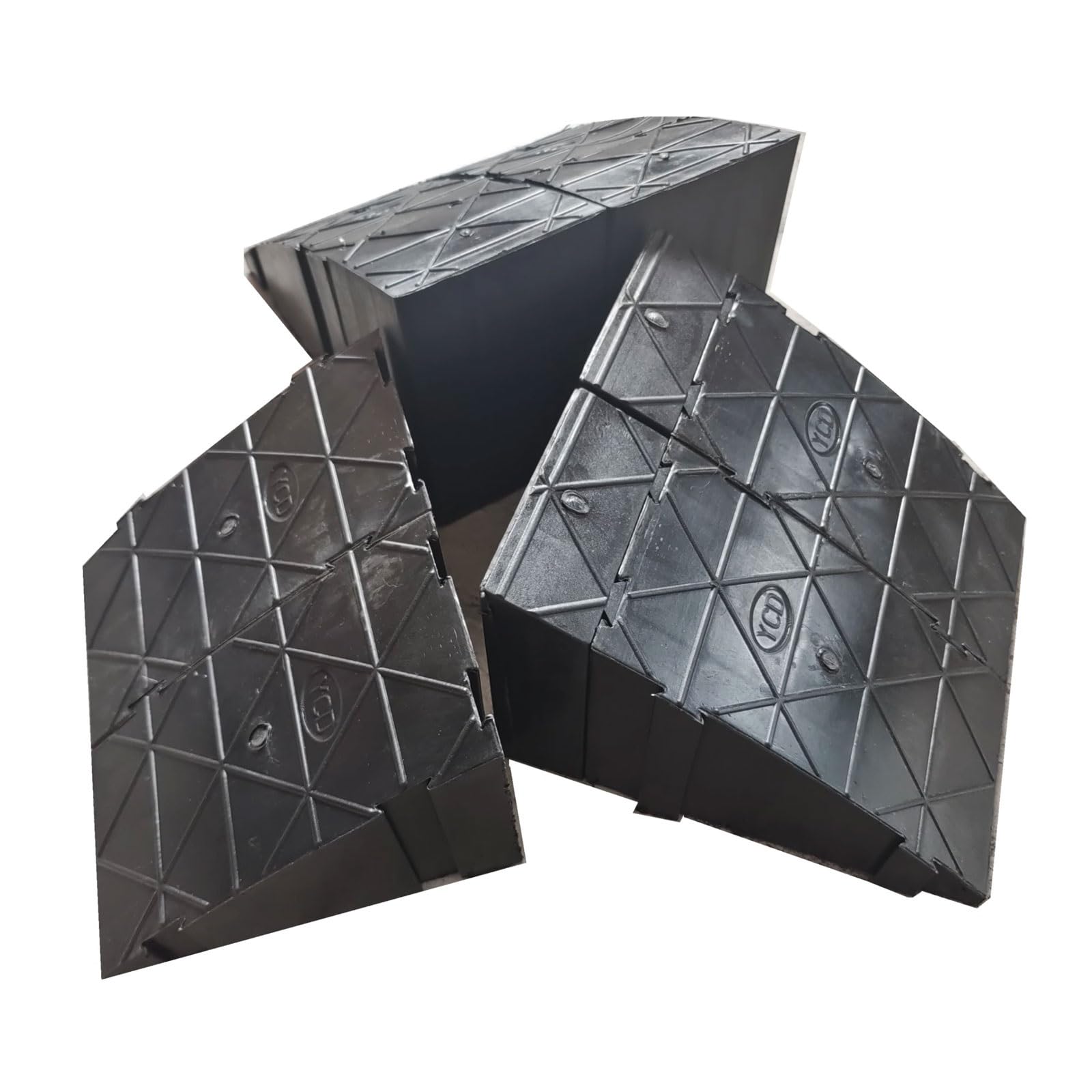 Rampas Portátiles para Escalones, Rampas de Umbral para Vehículos con Usos Múltiples, Rampa para Silla de Ruedas para Puerta, Escaleras, Escalones, Negro