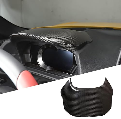 Miniatura 2 de Fgtagtal Real Carbon Fiber Center Console Dashboard Trim Cover Fit for Toyota Supra GR A90 A91 MK5 2019-2022, Dash Panel Trim Cover, Console Panel