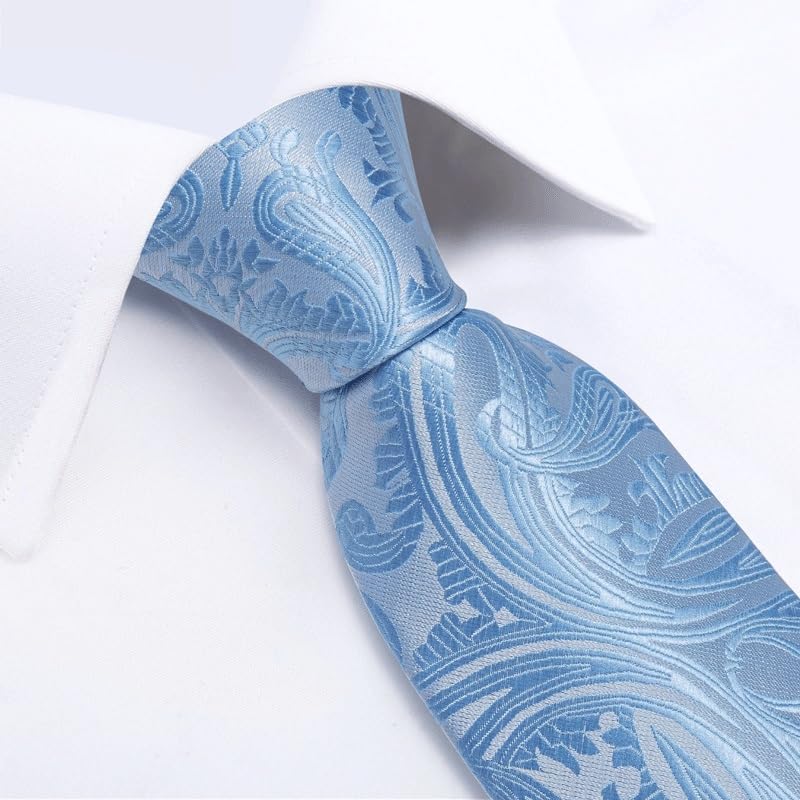 Set de corbatas de seda para hombre JSEIAJB miniatura 4