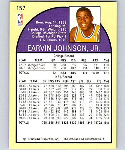 Amazon.com: 1990-91 NBA Hoops #157 Magic Johnson Los Angeles