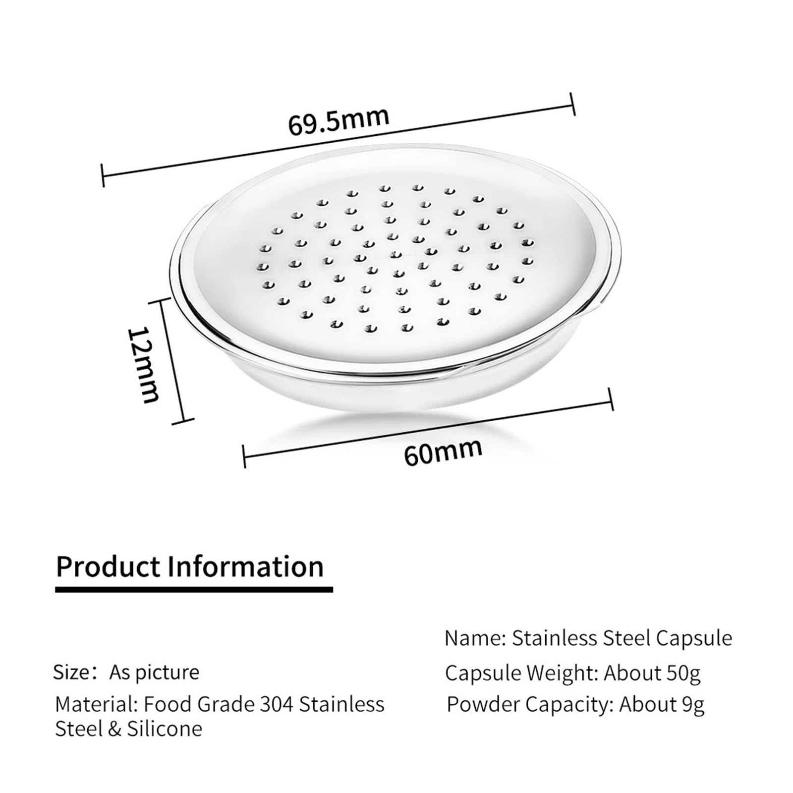 Tapas For Cápsulas De Café De Acero Inoxidable, Herramientas De Filtro De Café Recargables For Máquina, Cafetera, Compatible Con Philips, Compatible Con Senseo(1PCS)