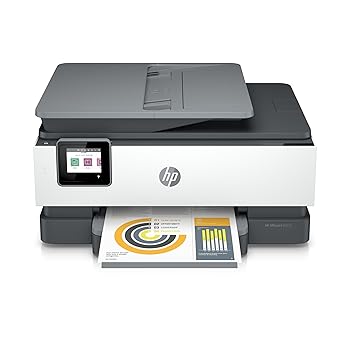 HP OfficeJet 8022e All in One Colour Printer, Black/White