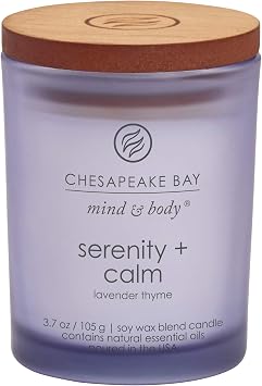 Chesapeake Bay Candle Peace + Tranquility, Balance + Harmony, Serenity + Calm Scented Candle Gift Set, Small Jar (3-Pack), Assorted