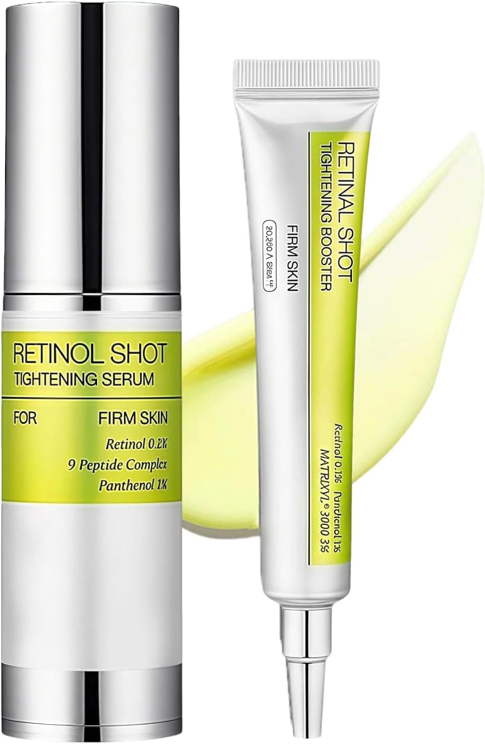 Retinal Shot Tightening Booster 15ml +Retinol Skin Booster Serum 30ml, Vita A Retinal Shot Tightening Booster, Pore Minimizer, Wrinkles & Fine Lines,Firm Skin for a Youthful Glow