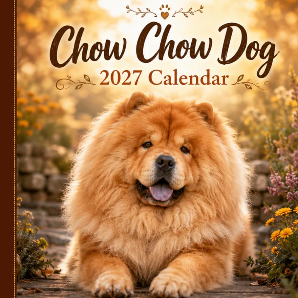 Chow Chow Puppies Calendar 2027: Adorable Puppy Photography with Bonus January–March 2028