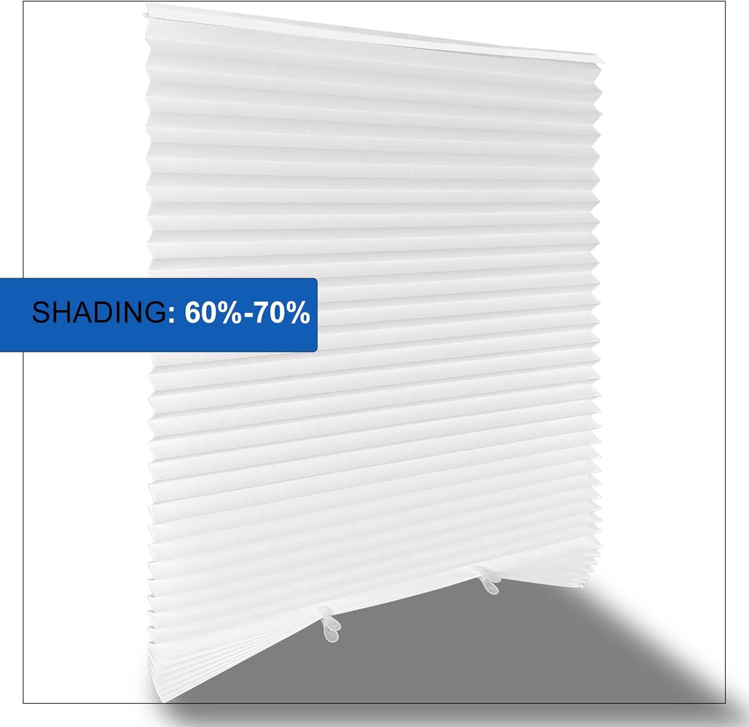 Blackout Paper Window Blinds 36" x 72" - 6 Pack Temporary Cordless Stick On Self-Adhesive No Drill Shades, Darkening Pleated Cover for Bedroom, Kitchen, Patio Door (Cherry Blossom Pink)