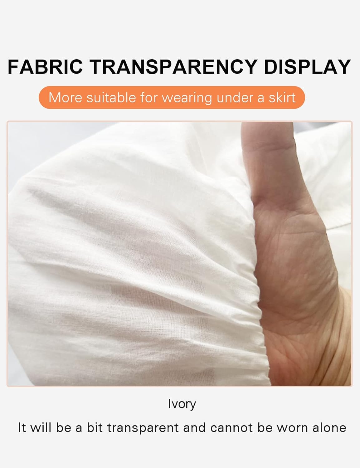 BEAUTELICATE Half Slip Skirt Extender 100% Cotton Vintage Underskirt with Lace Embroidery - Image 6