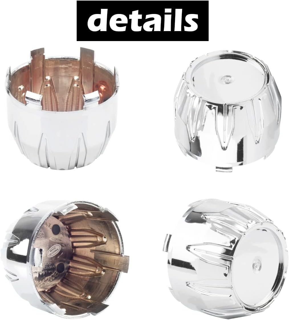 4Pcs 84mm(3.31inch) Center Caps for ION Alloy 171 179 Wheel Rim Replacement C101712MB C614101CB7 Hub Cap,(Chrome Out 84mm, Inner 79mm)