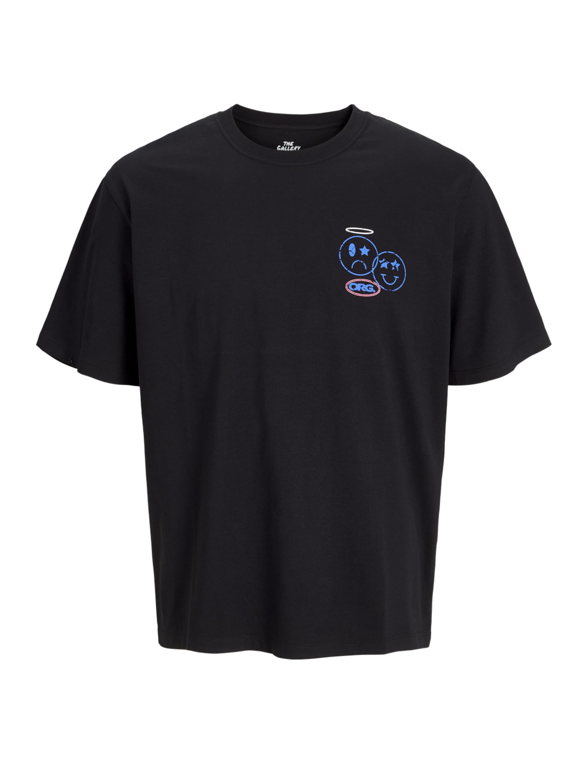 JACK & JONES Jorcompact Tee SS Crew Neck Tg, Black, XL