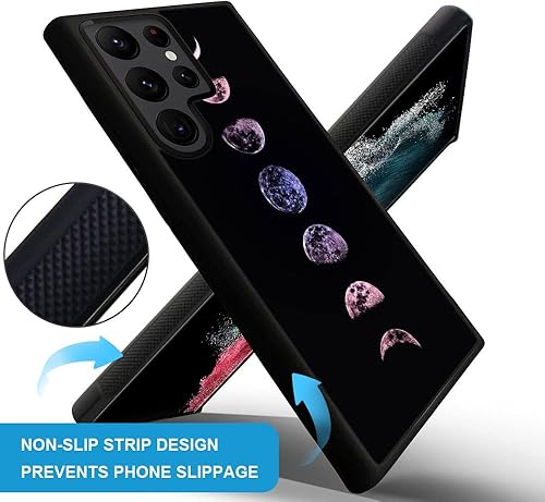Miniatura 2 de CARLOCA Funda compatible con Samsung Galaxy S22 Ultra, funda de cambio de luna llena para Galaxy S22 Ultra para niños y hombres, funda de TPU suave