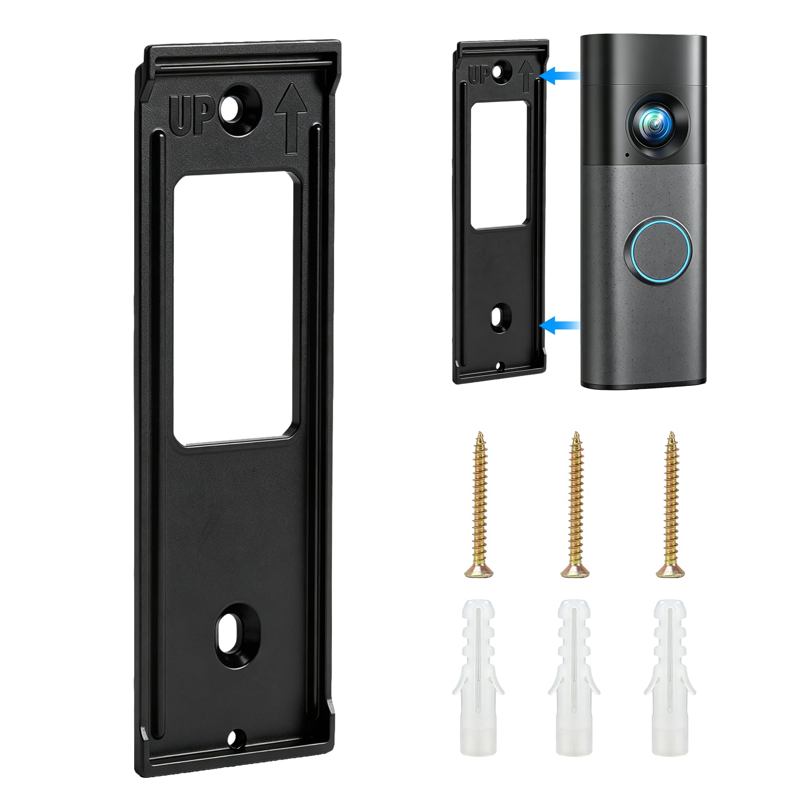 DHFUCNKO No Drill Doorbell Mount for Ring Battery Doorbell/Plus/Pro(2026)