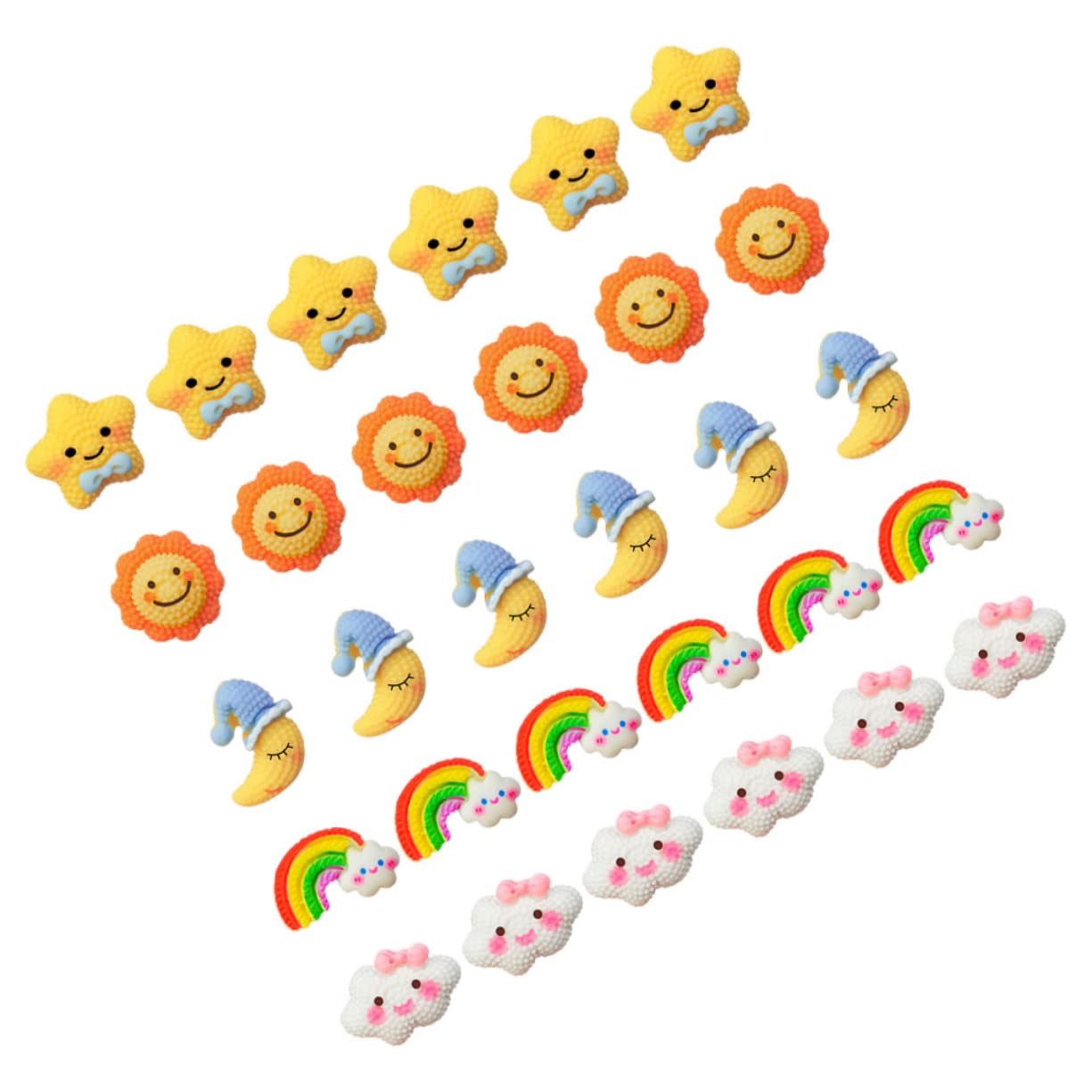SHINEOFI 90stücke Wanddekorations-pinnnadeln Niedliche Resin-pushpins Mond Und Sternenform Dekorative Stecknadeln Für Pinnwände Korktafeln Und -projekte